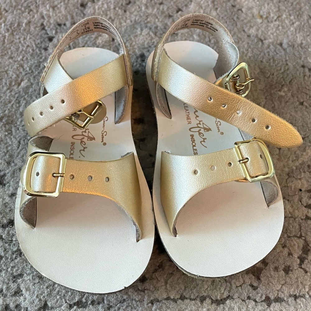 Salt Water Sandals by Hoy Shoes - Gold